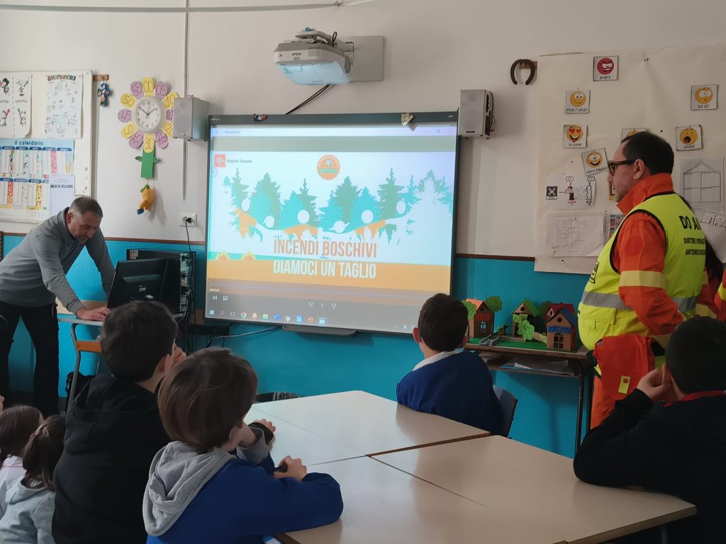 Corso di formazione all'interno di un aula didattica con bambini